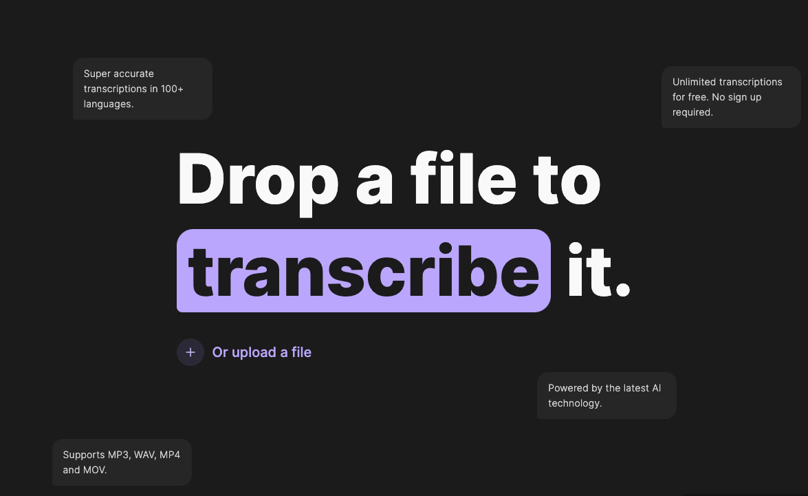 riverside audio file transcription